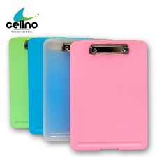 A4 Clipboard Box File With Storage Plastic Folder Document Filling Case Office