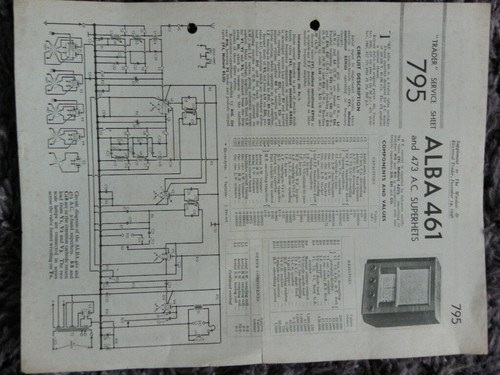 Alba 467 473 superhet table - 473,