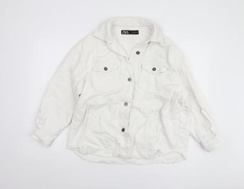 Zara women white corduroy - white,