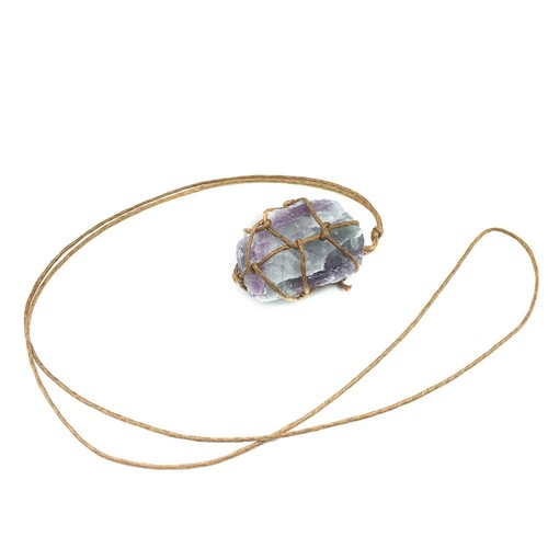 1pc natural fluorite necklace - 1pc,