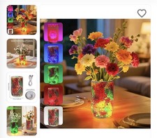 Mosaic Glass Vase Table Lamp