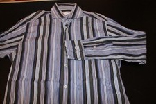 Poggianti Shirt 40 White Blue