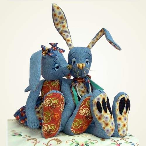 Raggedy rabbit soft toy bunny - soft,