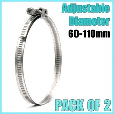 2x 4" Hose Clamp Clip