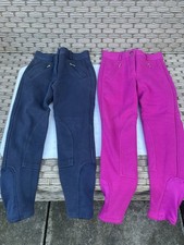 Girls Requisite Jodhpurs Ages 7/8 Navy & Pink Thermal (Job Lot) Excellent Cond