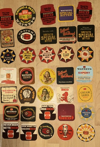 Watneys beer mats - 35,