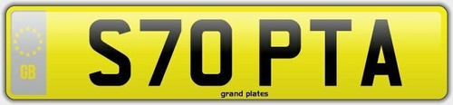 Stop number plate s70 pta - stop,