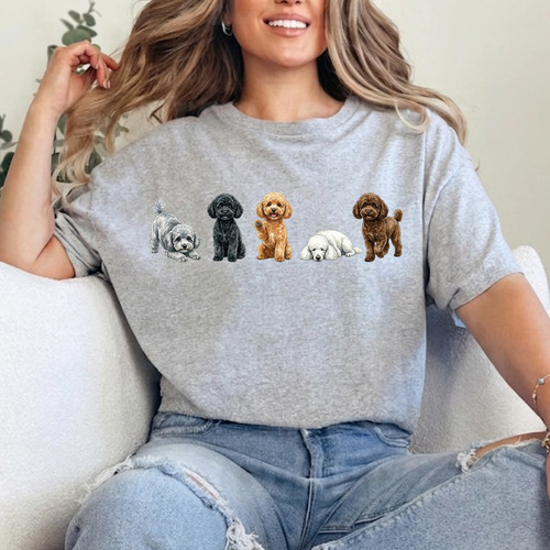 Cute mini poodle mama - mini,