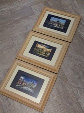 Prague Original Watercolour Paintings by Local Artist VGC Beautiful & Small