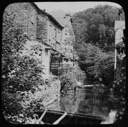 Antique magic lantern slide - antique,