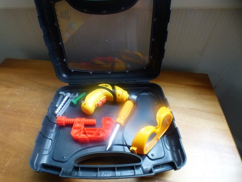 Kids jcb toy - tool, box