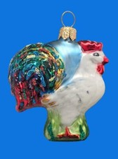 WHITE ROOSTER EUROPEAN BLOWN