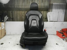 2014 AUDI S4 QUATRO A4 B8. BLACK LEATHER DRIVER FRONT SEAT