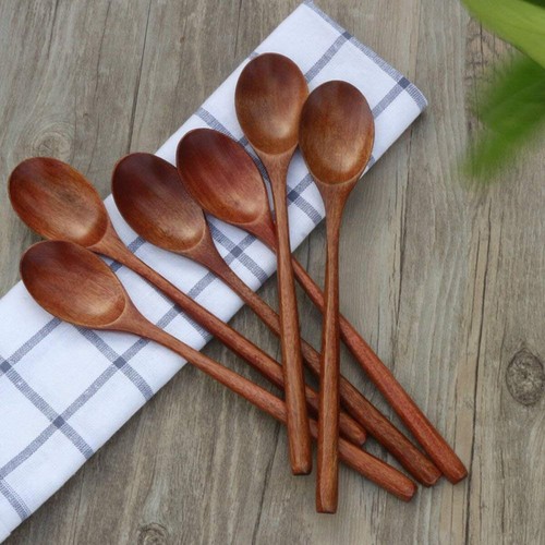 10pcs wooden soup spoon - soup,