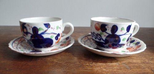 Two antique gaudy - antique, welsh