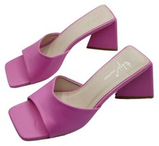 Sergio Todzi Womens Heeled Sandal Powder Pink Cone Heel Open Toe Size 6 New