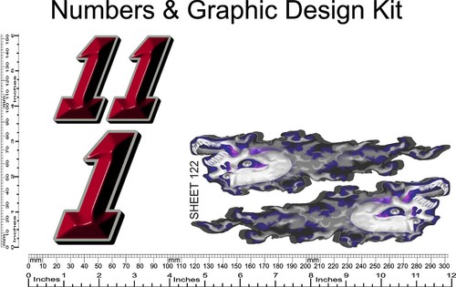Vinyl decal 10th scale - r/c,