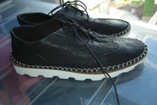 Clarks Ladies Black Leather Shoes Size 5G Wide Fit RRP £65 New wih tags
