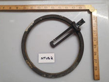 Vintage Royal Navy Brass ship's Binnacle Compass Bezel Gimble Part Gyroscope