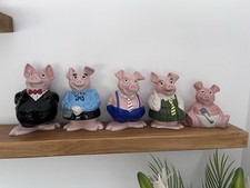 Full set of 5 NatWest pigs