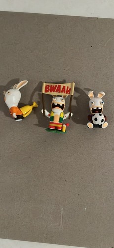 Three raving rabbids - rabbids, figures