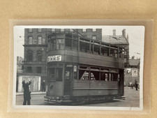 Postcard size photo tram - postcard,