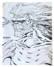 Vtg Sci Fi Concept Sketch