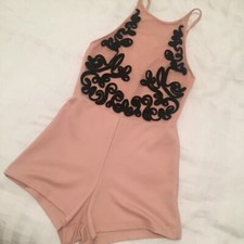 Topshop Pink playsuit Size 8
