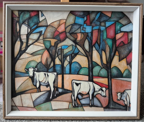 Original mixed media painting - media,