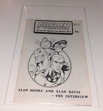 FUSION no.2 fanzine 1984 ALAN MOORE ALAN DAVIS Miracleman Captain Britain 2000AD