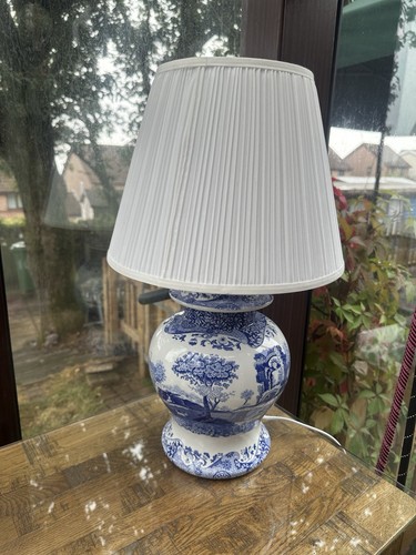 Large spode blue italian - blue,