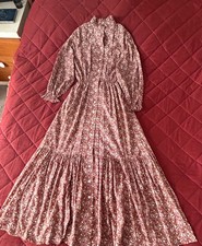 Laura Ashley 1980’s cotton flounce full length dress