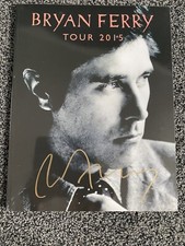 BRYAN FERRY  2015 UK TOUR PROGRAMME SIGNED   EXCELLENT  CONDITION & VIP TICKET