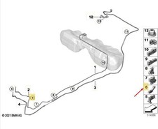 BMW 2 COUPE G42 G87 FUEL LINE