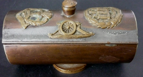 Ww1 trench art barrel - barrel, shaped