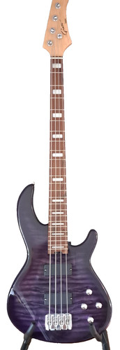 String purple bass guitar by - bass,