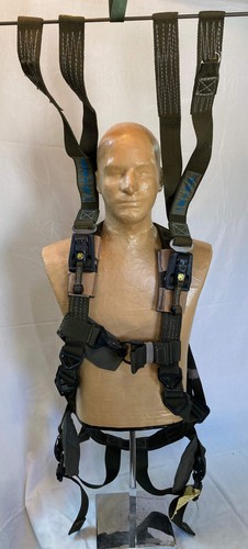 British army parachute - army, harness