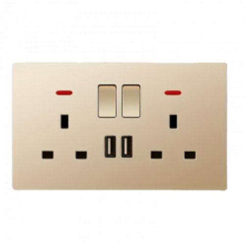 Gold double wall - double, socket
