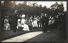 1906 HALE RECEPTION OF THE EARL OF STAMFORD REAL PHOTO POSTCARD NEAR ALTRINCHAM