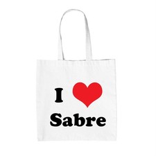I Love Sabre - Canvas Tote Bag
