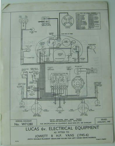 Original lucas wiring diagram - original,