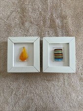 Set of 2 Framed Fused Glass
