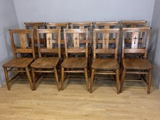 Set of 10 C19TH elm and beech