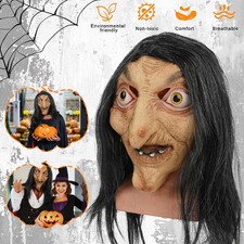 Halloween Witch Mask Scary