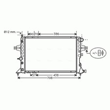 Radiator For Vauxhall Zafira