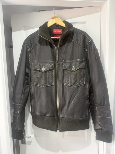 Men leather jacket - men’s,