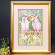 Vintage Framed Bird Print