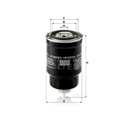 Mann wk940 fuel - fuel, filter