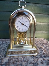 Quartz Brass Effect Mantle Torsion Pendulum Clock Spares Repair