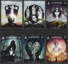 2019 Alderney Sg A662/A667 Bicentenary of the 1819 Odes of John Keats MNH